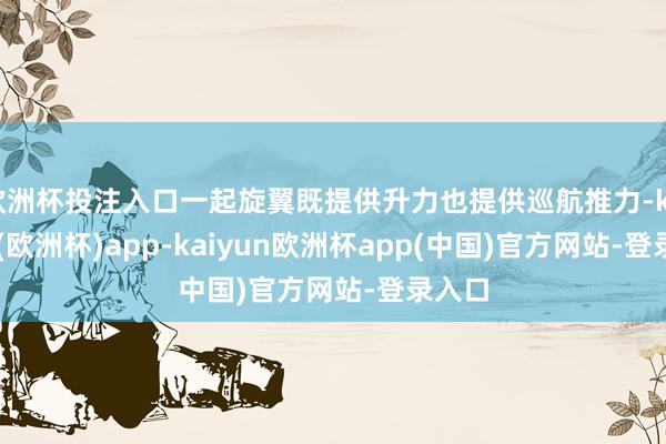 欧洲杯投注入口一起旋翼既提供升力也提供巡航推力-kaiyun(欧洲杯)app-kaiyun欧洲杯app(中国)官方网站-登录入口