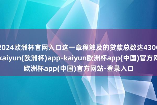 2024欧洲杯官网入口这一章程触及的贷款总数达4300亿好意思元-kaiyun(欧洲杯)app-kaiyun欧洲杯app(中国)官方网站-登录入口