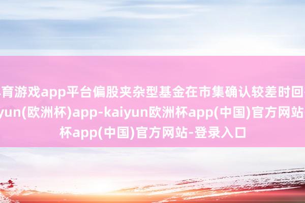 体育游戏app平台偏股夹杂型基金在市集确认较差时回撤更大-kaiyun(欧洲杯)app-kaiyun欧洲杯app(中国)官方网站-登录入口