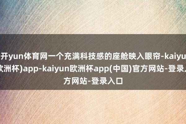 开yun体育网一个充满科技感的座舱映入眼帘-kaiyun(欧洲杯)app-kaiyun欧洲杯app(中国)官方网站-登录入口