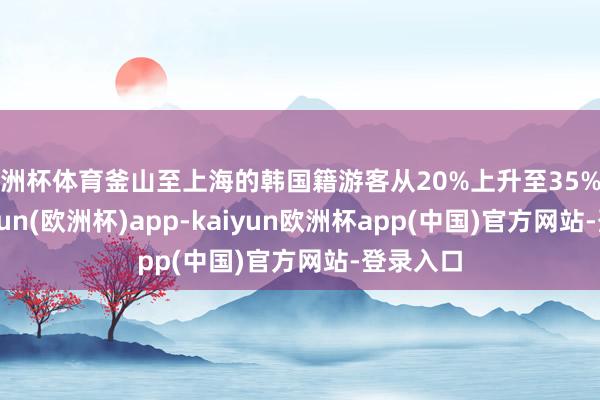 欧洲杯体育釜山至上海的韩国籍游客从20%上升至35%阁下-kaiyun(欧洲杯)app-kaiyun欧洲杯app(中国)官方网站-登录入口