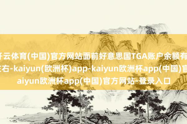 开云体育(中国)官方网站面前好意思国TGA账户余额有7800亿好意思元左右-kaiyun(欧洲杯)app-kaiyun欧洲杯app(中国)官方网站-登录入口