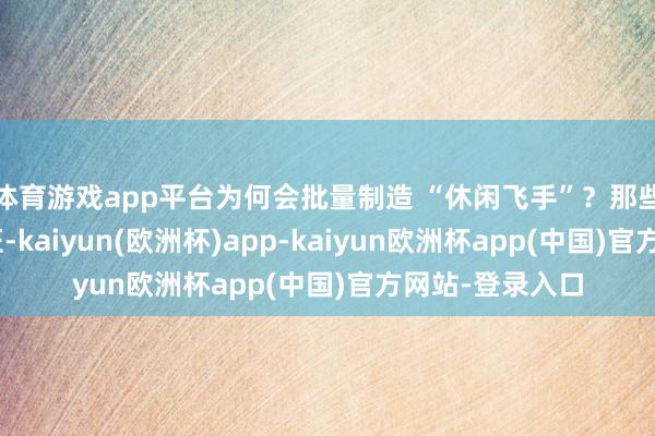 体育游戏app平台为何会批量制造 “休闲飞手”？那些打着“粗心验证-kaiyun(欧洲杯)app-kaiyun欧洲杯app(中国)官方网站-登录入口