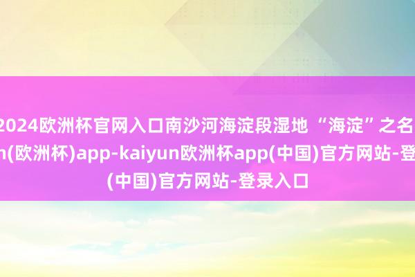2024欧洲杯官网入口南沙河海淀段湿地 “海淀”之名-kaiyun(欧洲杯)app-kaiyun欧洲杯app(中国)官方网站-登录入口