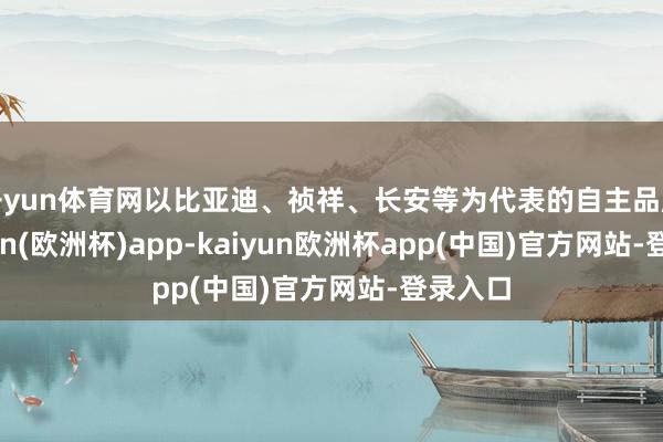 开yun体育网以比亚迪、祯祥、长安等为代表的自主品牌-kaiyun(欧洲杯)app-kaiyun欧洲杯app(中国)官方网站-登录入口