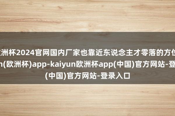 欧洲杯2024官网国内厂家也靠近东说念主才零落的方位-kaiyun(欧洲杯)app-kaiyun欧洲杯app(中国)官方网站-登录入口