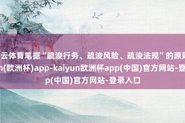 开云体育笔据“疏浚行务、疏浚风险、疏浚法规”的原则-kaiyun(欧洲杯)app-kaiyun欧洲杯app(中国)官方网站-登录入口