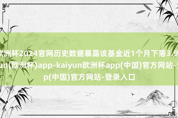 欧洲杯2024官网历史数据暴露该基金近1个月下落3.93%-kaiyun(欧洲杯)app-kaiyun欧洲杯app(中国)官方网站-登录入口