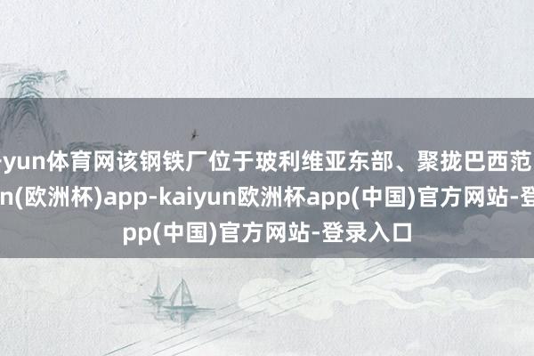 开yun体育网该钢铁厂位于玻利维亚东部、聚拢巴西范畴-kaiyun(欧洲杯)app-kaiyun欧洲杯app(中国)官方网站-登录入口