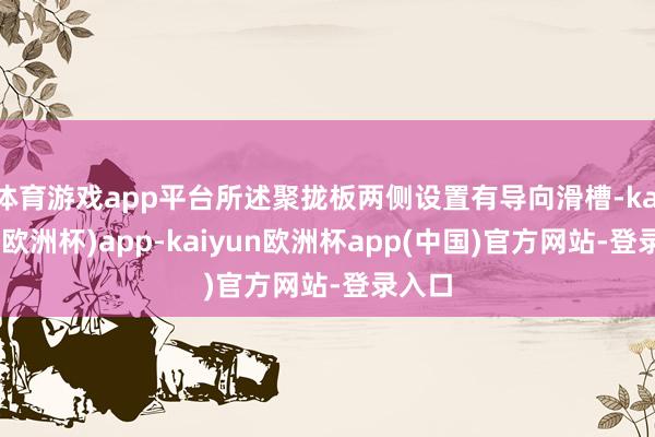 体育游戏app平台所述聚拢板两侧设置有导向滑槽-kaiyun(欧洲杯)app-kaiyun欧洲杯app(中国)官方网站-登录入口